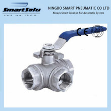 Stainless Steel "T"Port or "L"Port Three Way Ball Valve